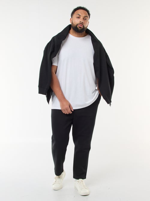 Calças de jogging em malha piqué - Kiabi