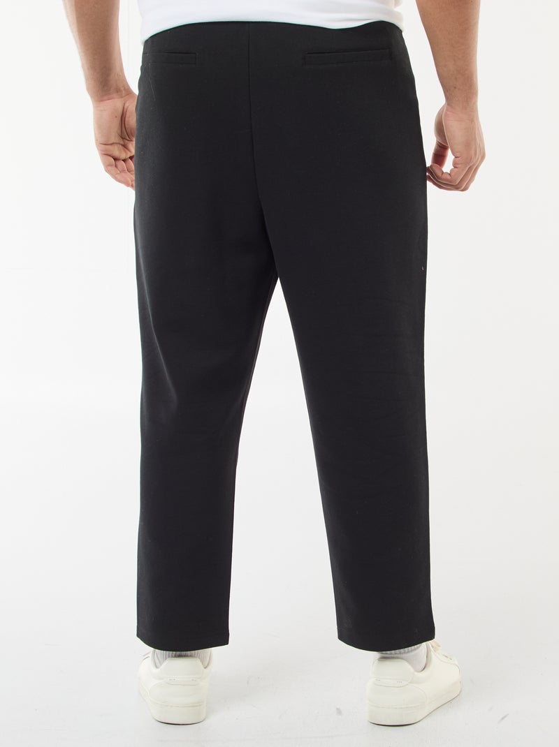 Calças de jogging em malha piqué Preto - Kiabi