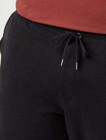 Calças de jogging em malha piqué