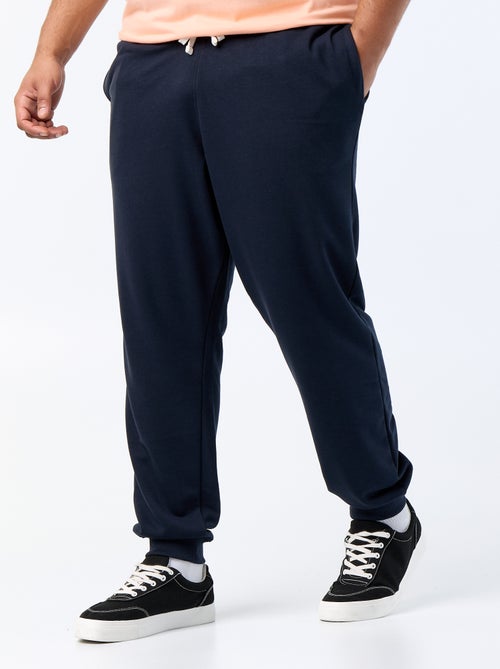 Calças de jogging em moletão cardado - Kiabi