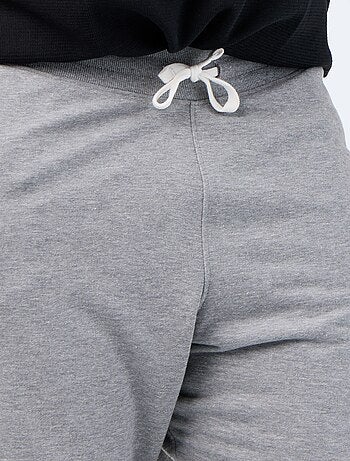 Calças de jogging em moletão cardado