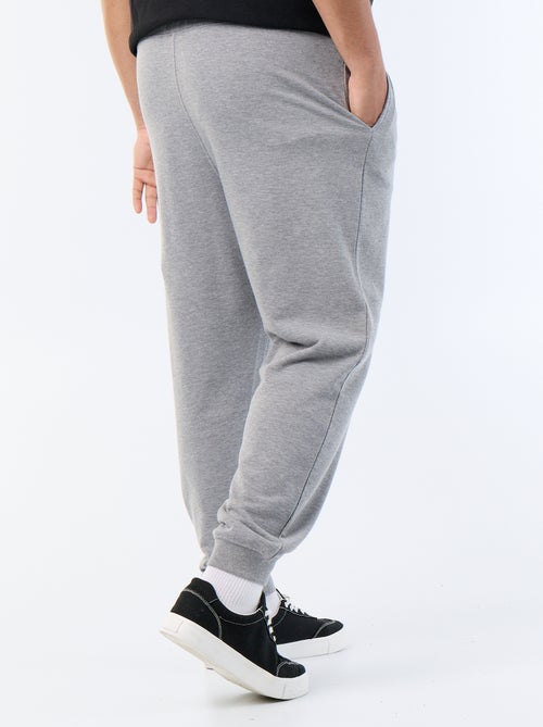 Calças de jogging em moletão cardado - Kiabi