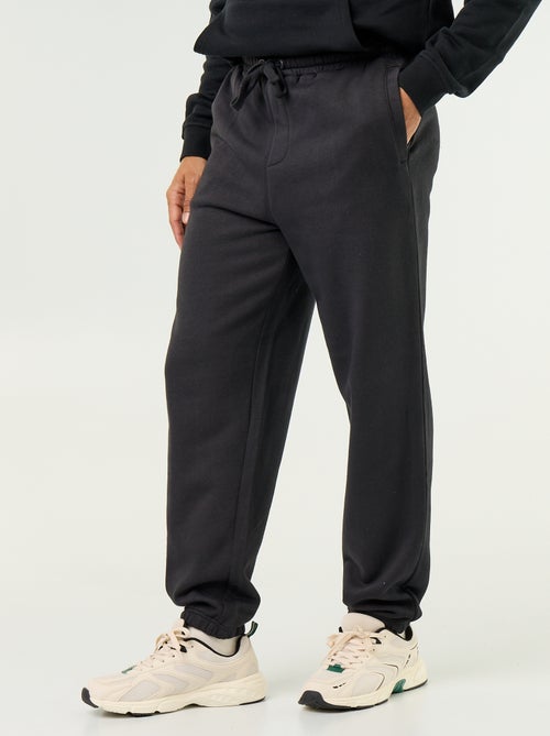 Calças de jogging em moletão liso - Kiabi Calças de jogging em moletão liso - Kiabi