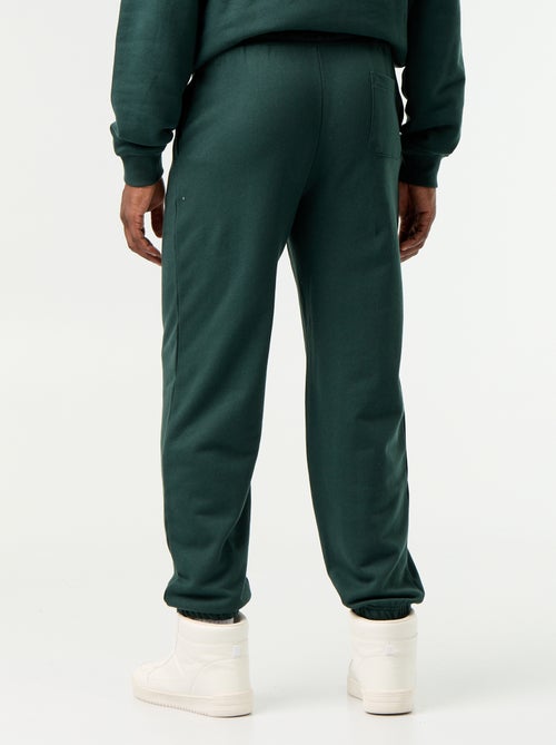 Calças de jogging em moletão liso - Kiabi Calças de jogging em moletão liso - Kiabi