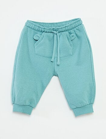 Calças de jogging em moletom com bolso canguru e orelhas fantasia