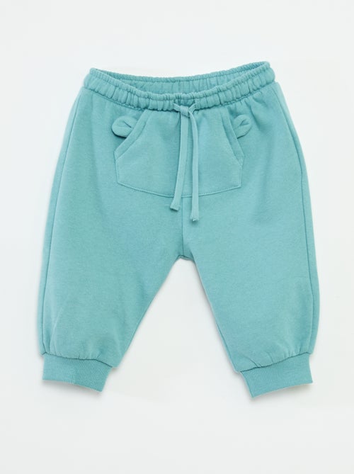 Calças de jogging em moletom com bolso canguru e orelhas fantasia - Kiabi