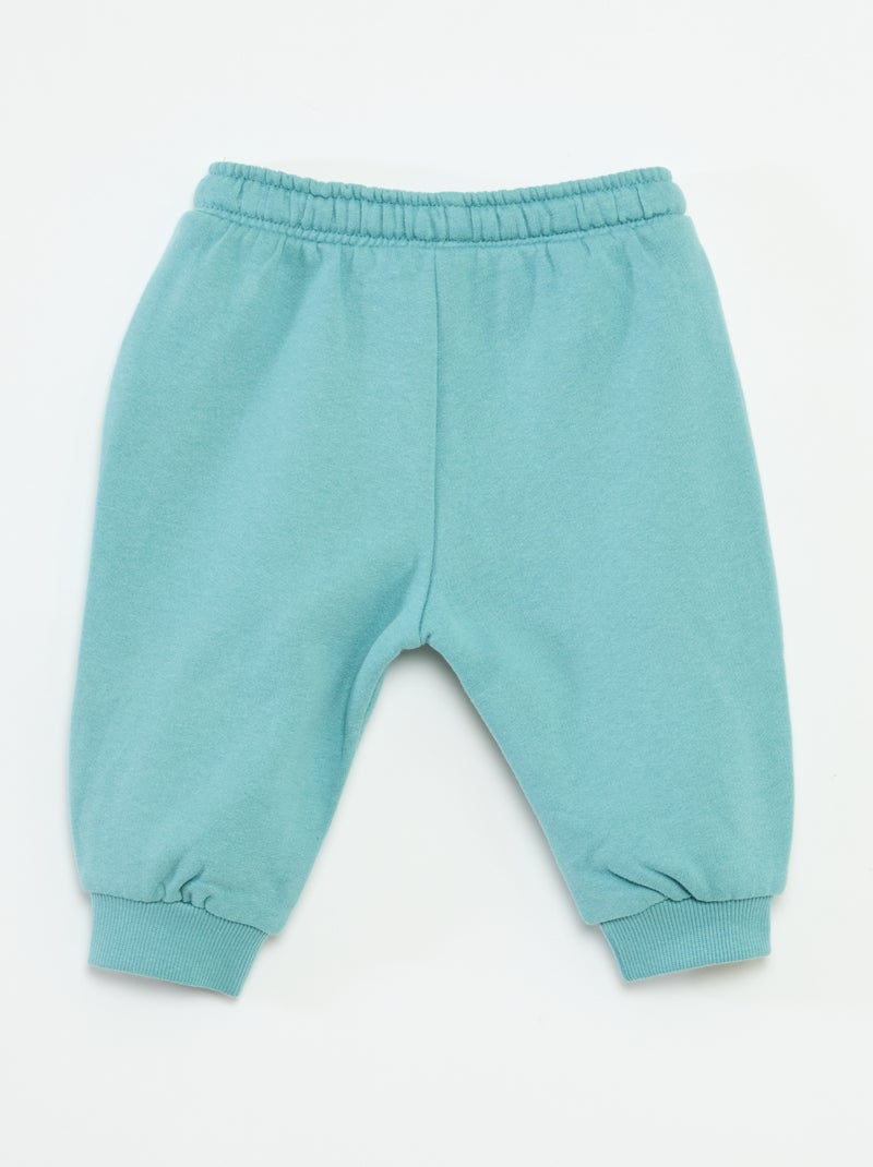 Calças de jogging em moletom com bolso canguru e orelhas fantasia Azul - Kiabi