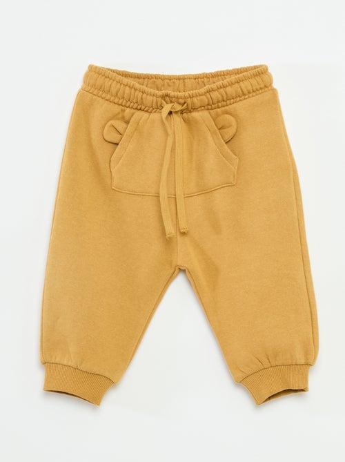 Calças de jogging em moletom com bolso canguru e orelhas fantasia - Kiabi