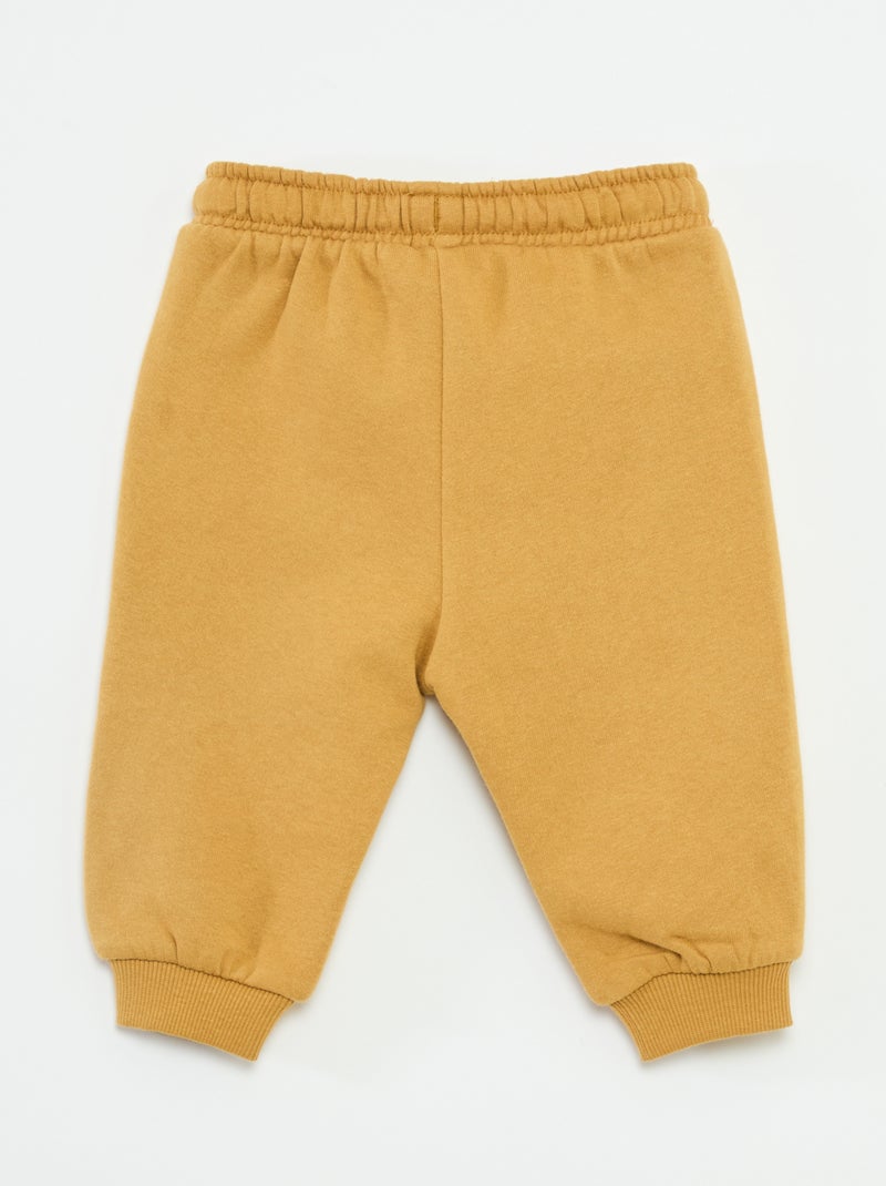 Calças de jogging em moletom com bolso canguru e orelhas fantasia Bege - Kiabi