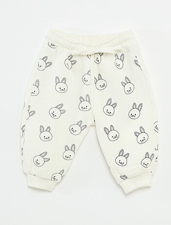 Calças de jogging em moletom com bolso canguru e orelhas fantasia