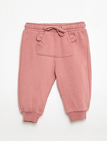 Calças de jogging em moletom com bolso canguru e orelhas fantasia