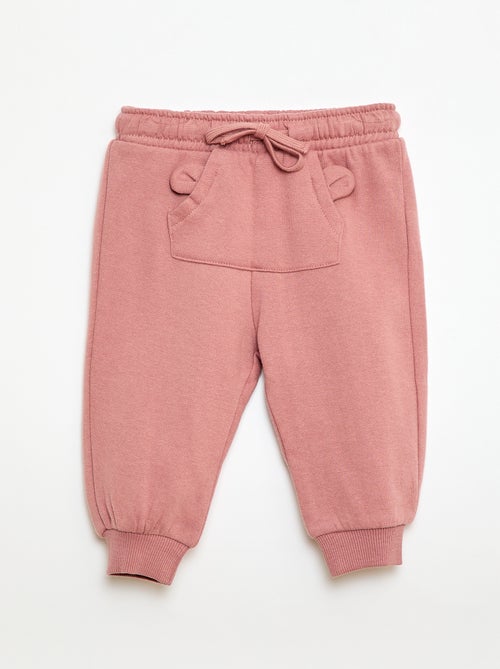 Calças de jogging em moletom com bolso canguru e orelhas fantasia - Kiabi