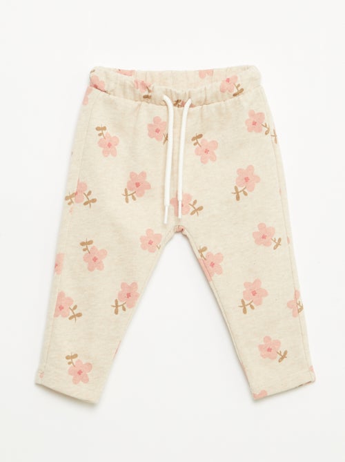 Calças de jogging em moletom leve - Kiabi