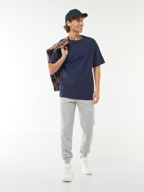 Calças de jogging em moletom quente - Kiabi