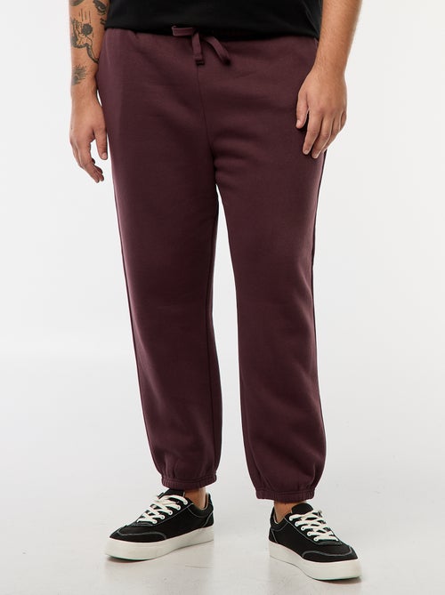 Calças de jogging em moletom quente com bolsos - Kiabi