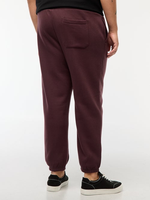 Calças de jogging em moletom quente com bolsos - Kiabi