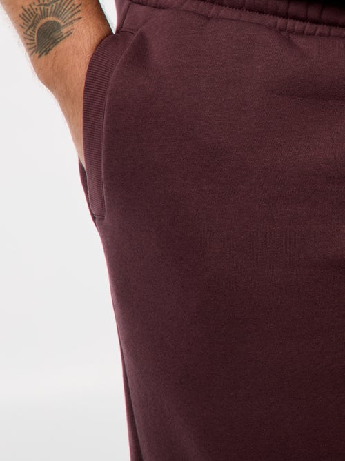 Calças de jogging em moletom quente com bolsos - Kiabi