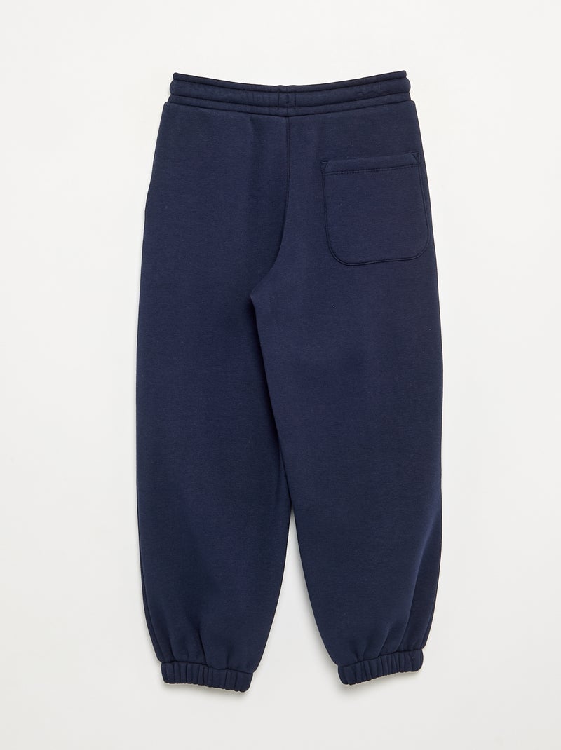 Calças de jogging em polar Azul - Kiabi
