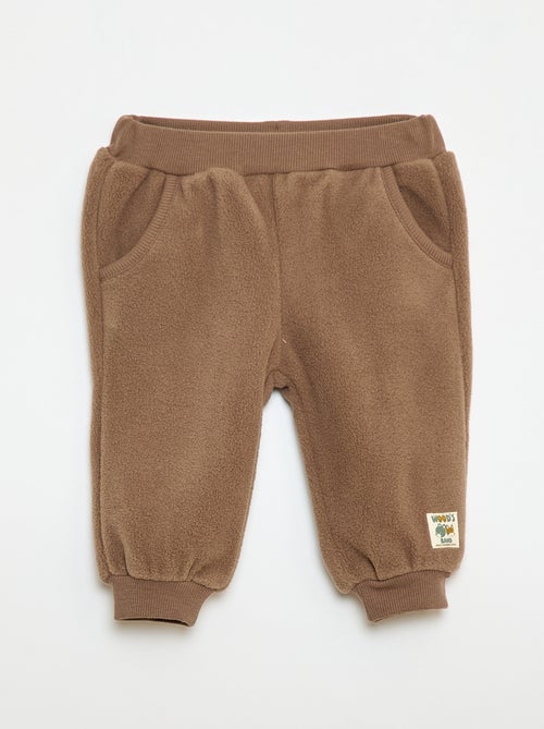 Calças de jogging em polar - Kiabi