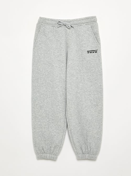 Calças de jogging em polar - Kiabi