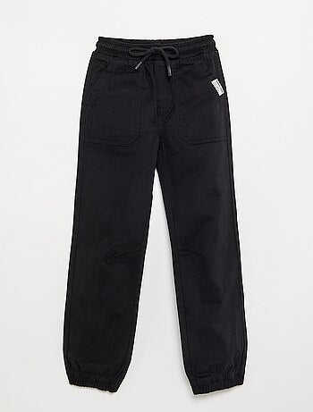 Calças de jogging em twill - corte ajustado