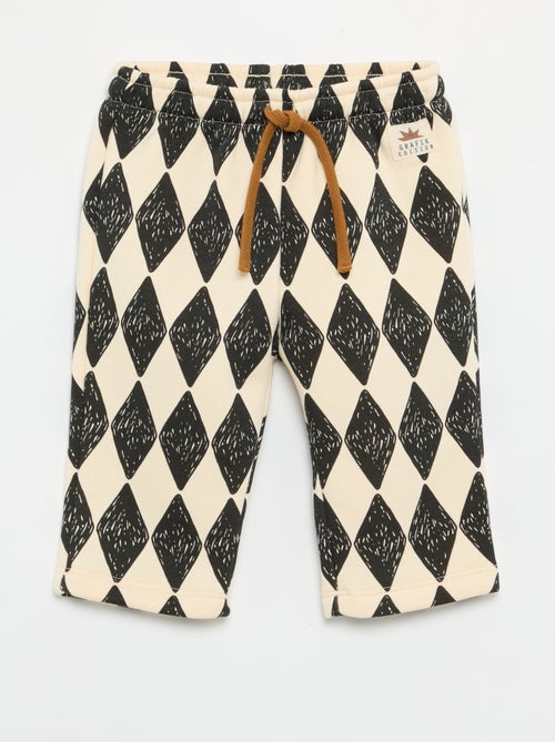 Calças de jogging estampadas - Kiabi