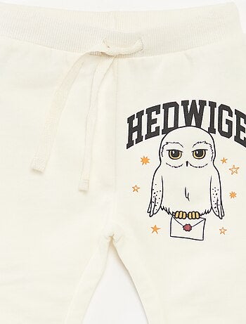 Calças de jogging estampadas 'Harrypotter' em polar de algodão
