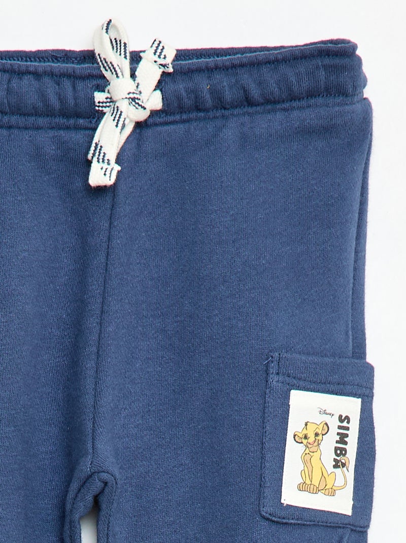 Calças de jogging estampadas 'Simba' 'Disney' Azul - Kiabi