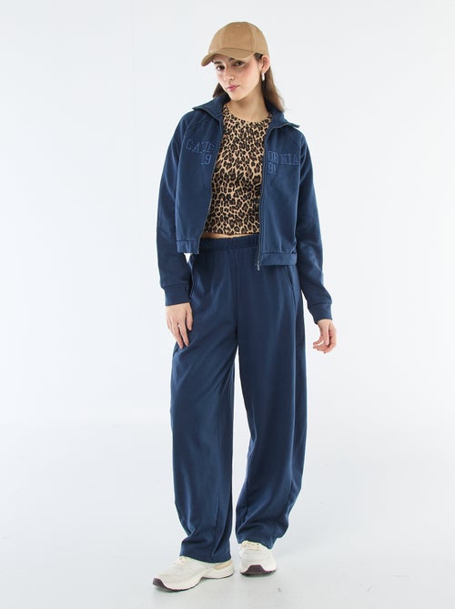 Calças de jogging estilo barrel - Kiabi