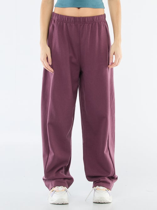 Calças de jogging estilo barrel - Kiabi