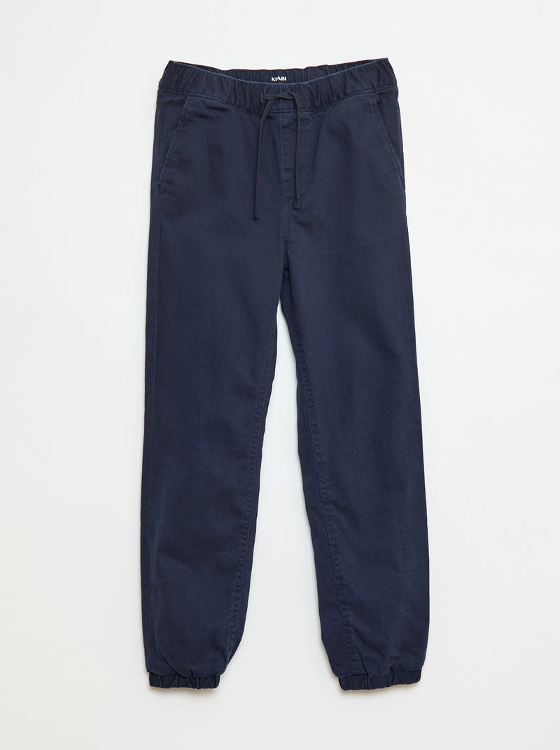Calças de jogging forradas Azul - Kiabi