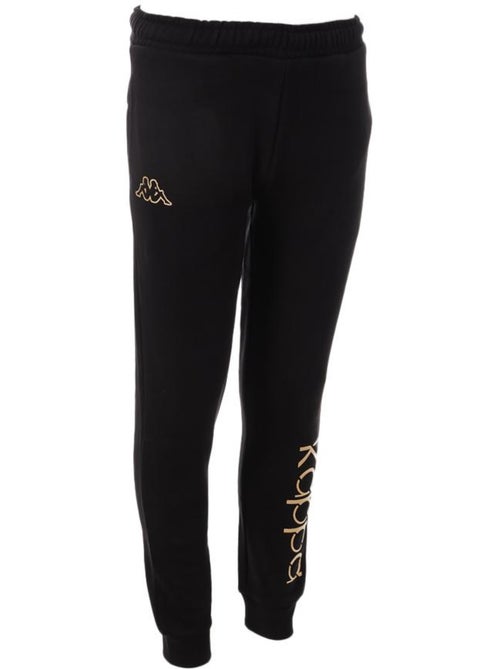 Calças de jogging kappa kecil pretas para menina - Kiabi