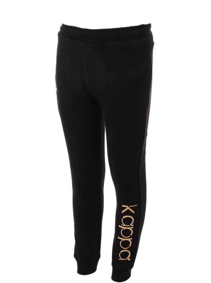 Calças de jogging kappa kecil pretas para menina Preto - Kiabi