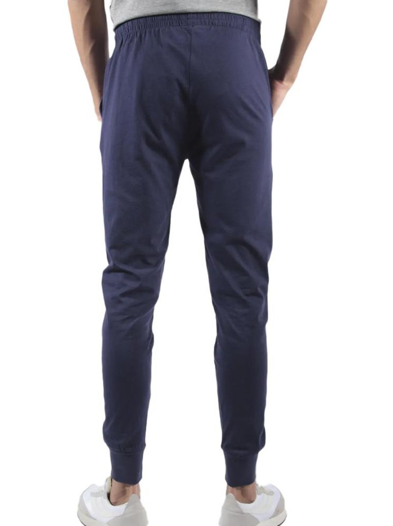 Calças de jogging kappa slim com logótipo para homem Azul-marinho - Kiabi