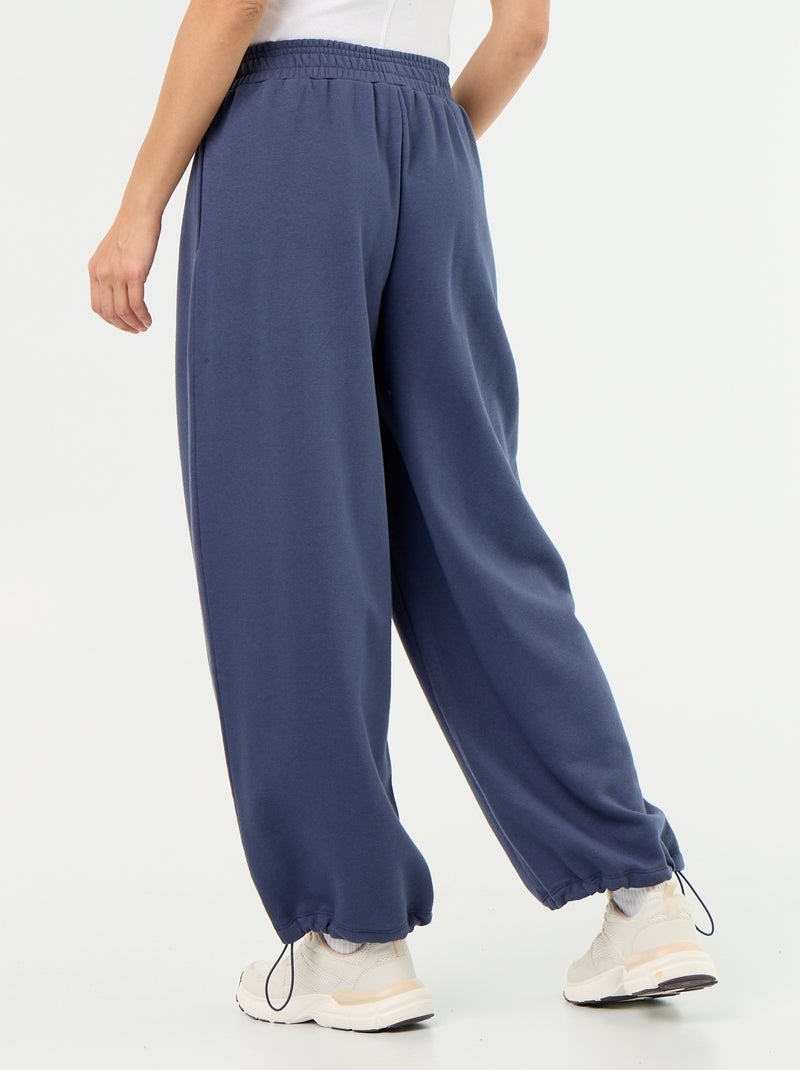 Calças de jogging largas desportivas Azul - Kiabi