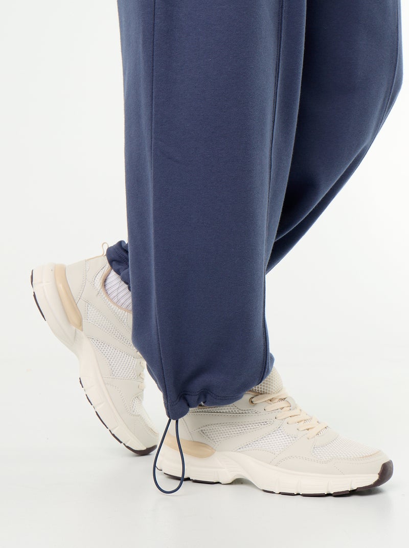 Calças de jogging largas desportivas Azul - Kiabi