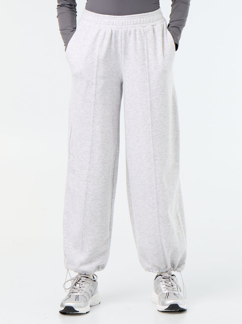 Calças de jogging largas desportivas Cinza - Kiabi