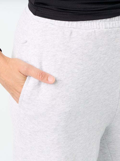 Calças de jogging largas em malha pesada - Kiabi