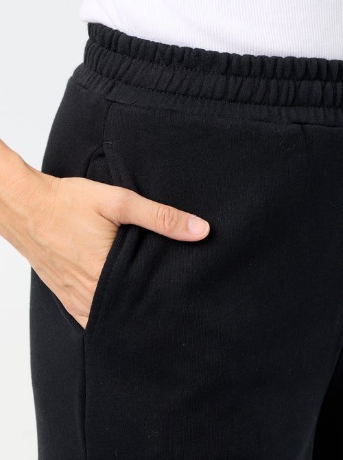 Calças de jogging largas em malha pesada - Kiabi