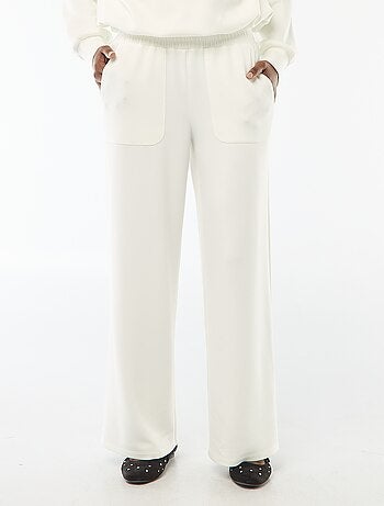 Calças de jogging largas em malha suave