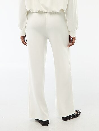 Calças de jogging largas em malha suave