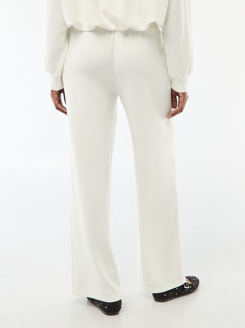 Calças de jogging largas em malha suave - Kiabi