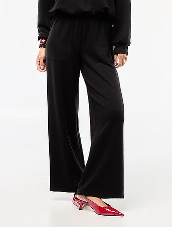 Calças de jogging largas em malha suave