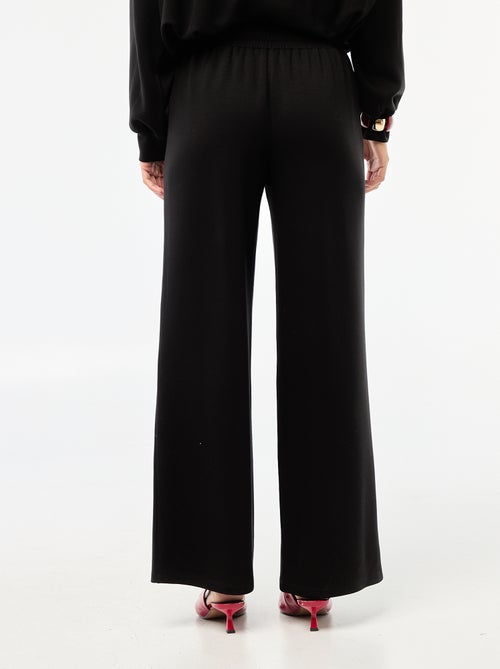 Calças de jogging largas em malha suave - Kiabi