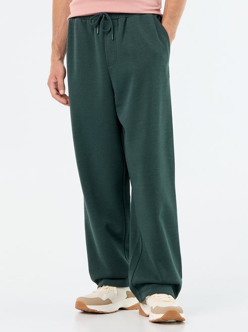 Calças de jogging largas em moletão leve - Kiabi Calças de jogging largas em moletão leve - Kiabi
