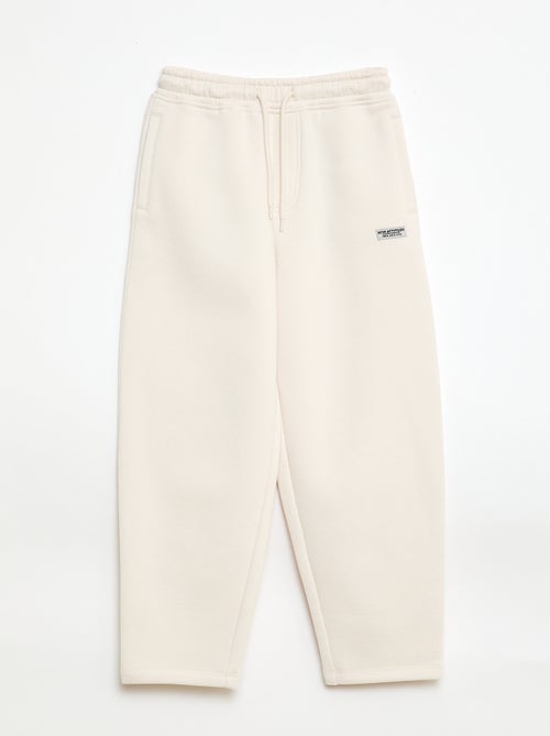 Calças de jogging largas em moletom - Kiabi