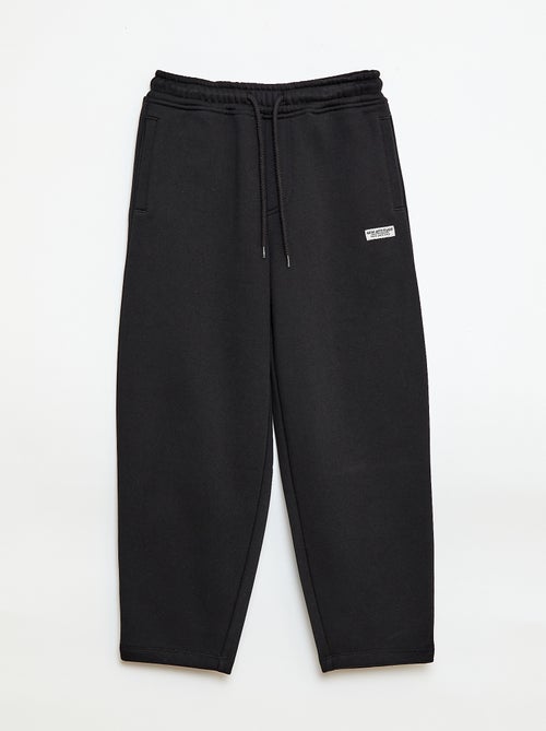 Calças de jogging largas em moletom - Kiabi