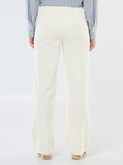 Calças de jogging largas em veludo cotelê - Kiabi