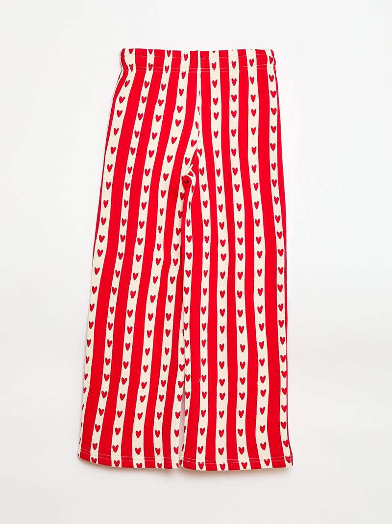 Calças de jogging largas fantasia 'Agathe Sorlet x Kiabi' - Dia dos Namorados Branco - Kiabi