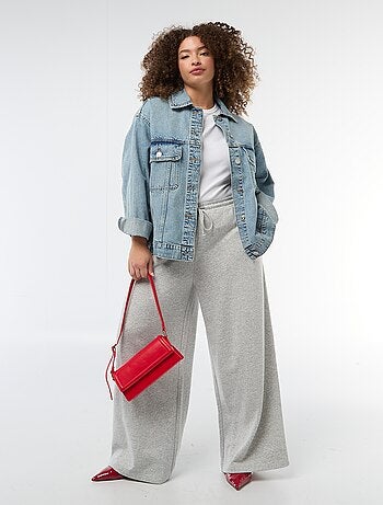 Calças de jogging largas lisas